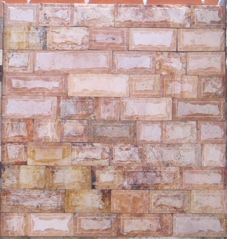 marmol travertino rojo en cintilla